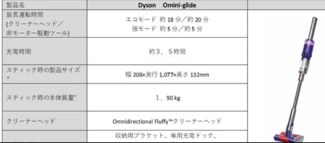 本体のみ　ダイソン 掃除機　スティッククリーナー Omni-glide SV19