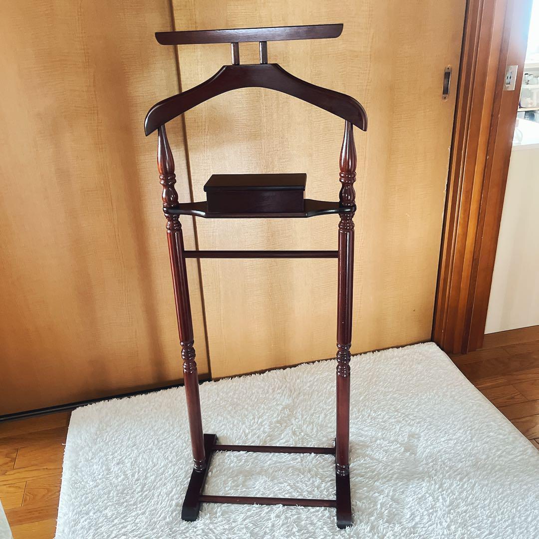 OR様リクエスト品美品】ヴィンテージ 木製ハンガー ハンガーラック 洋服掛