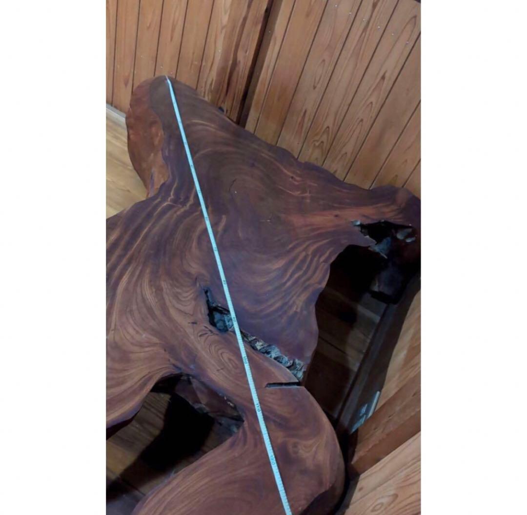 無垢材 自然木座卓 約120cm x 80cm