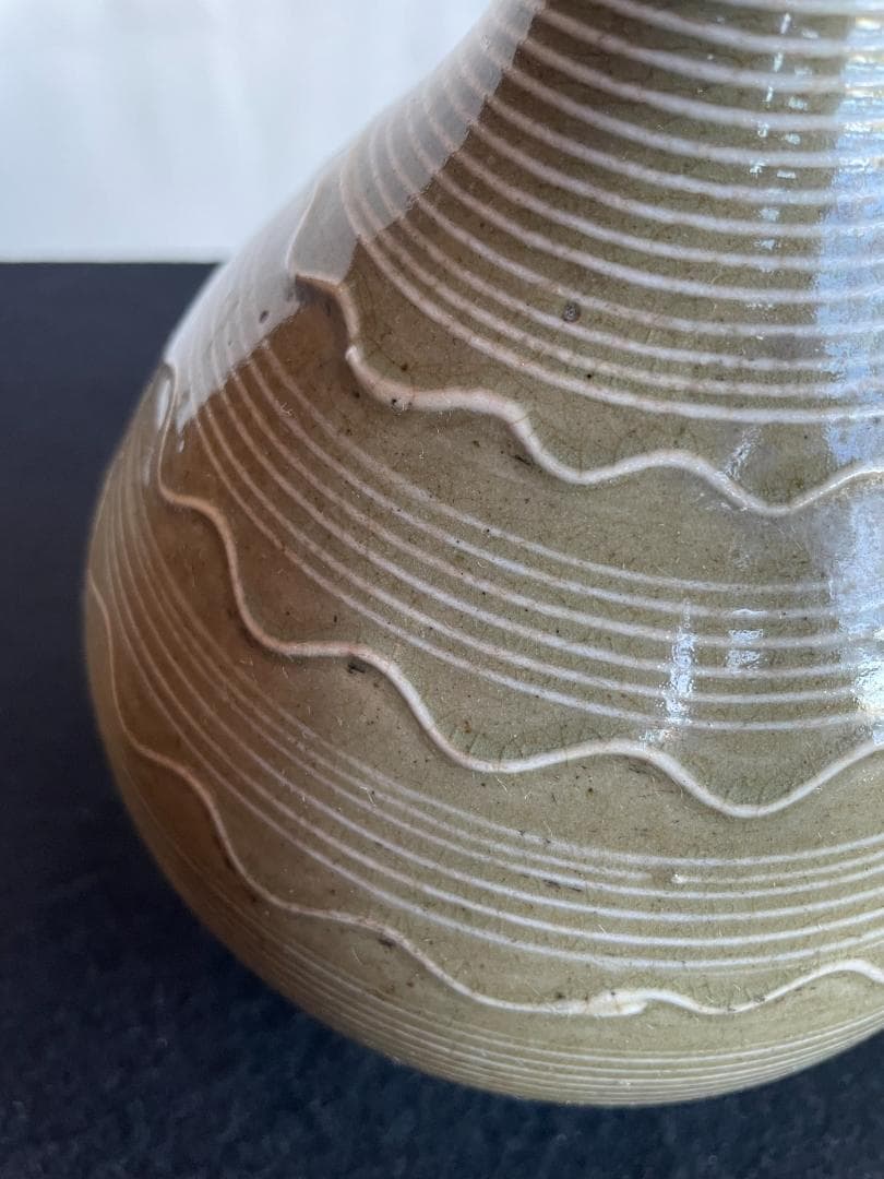 希少 古丹波焼 立杭焼 えへん徳利 酒器 イッチン 江戸期 飴釉 大型 花入