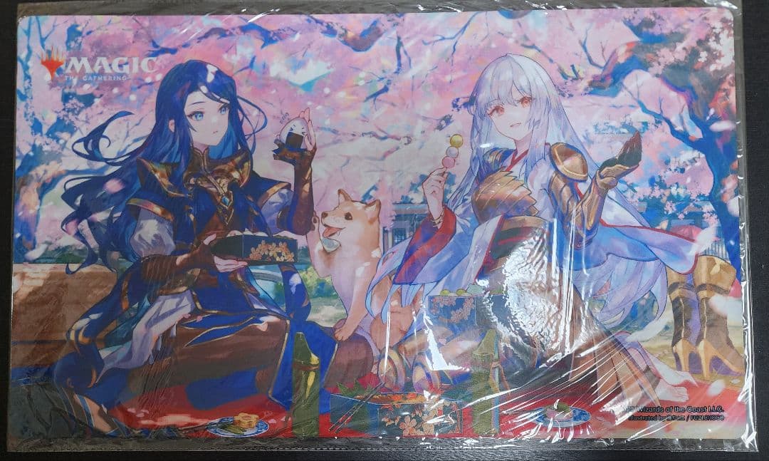 MTG 放浪皇のお花見キャンペーン　放浪皇とナーセット　プレイマット