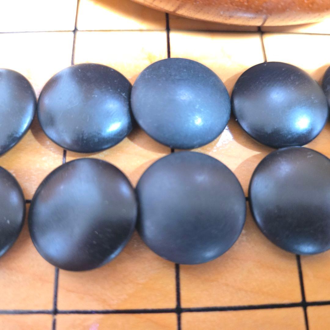 120【定価60万円】本榧 柾目 足付　 碁盤へそ　碁石 28号 本蛤 那智黒