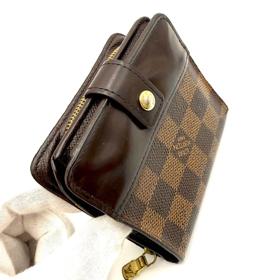 ルイヴィトン ダミエ コンパクト ジップ 二つ折り財布