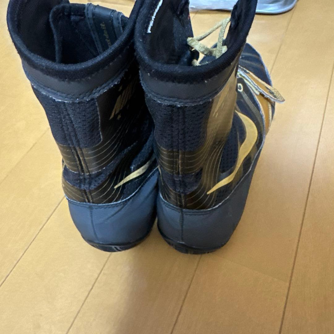 NIKE ボクシングシューズ ネイビー/ゴールド