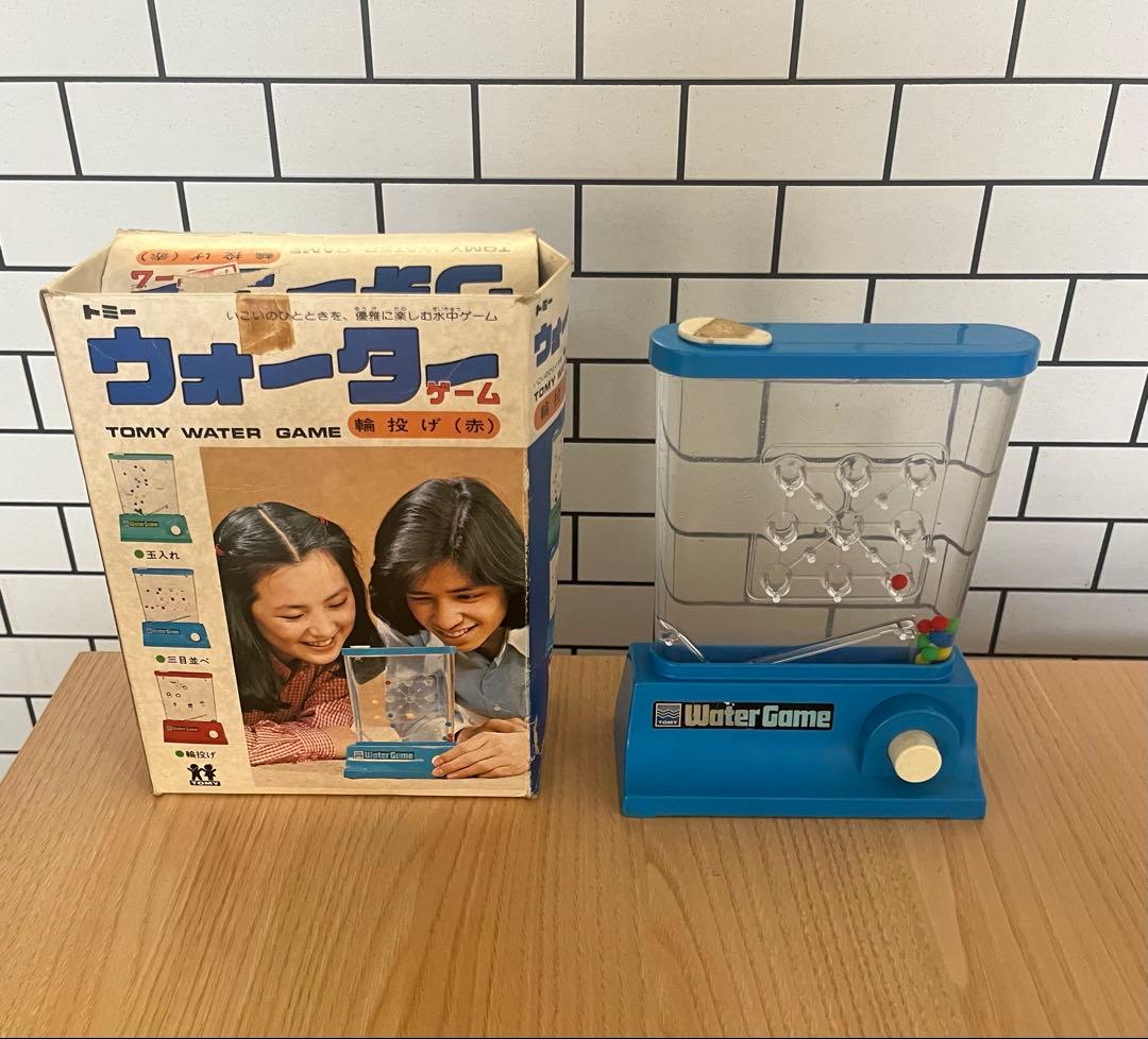 TOMY ウォーターゲーム 青 三目並べ