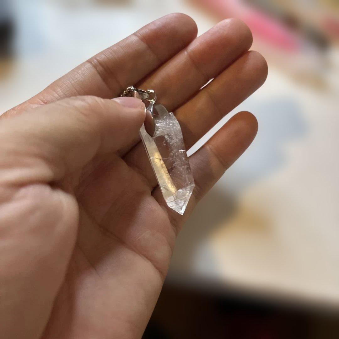 レムリアン水晶のネックレス！レムリアの記憶！すっごいパワー！特別な石！