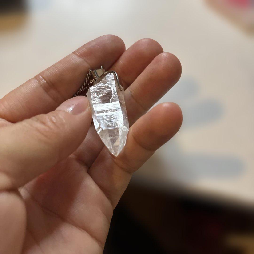 レムリアン水晶のネックレス！レムリアの記憶！すっごいパワー！特別な石！