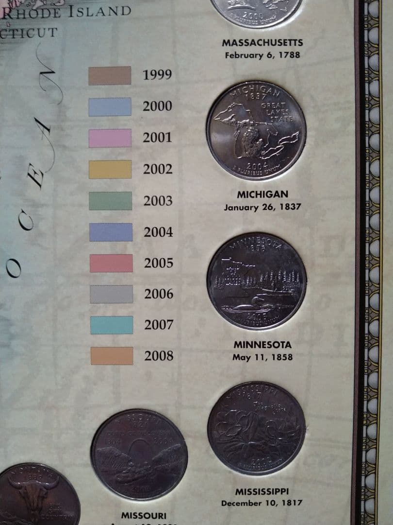 ミュージシャン US 50 STATE 25cent COLLECTION