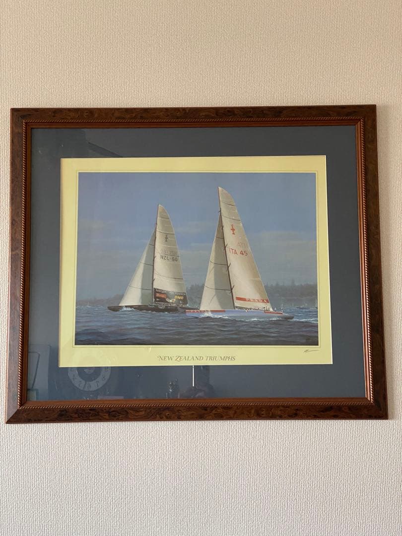 ルナ・ロッサプラダアメリカズカップAmerica's Cup絵画写実ヨットレース