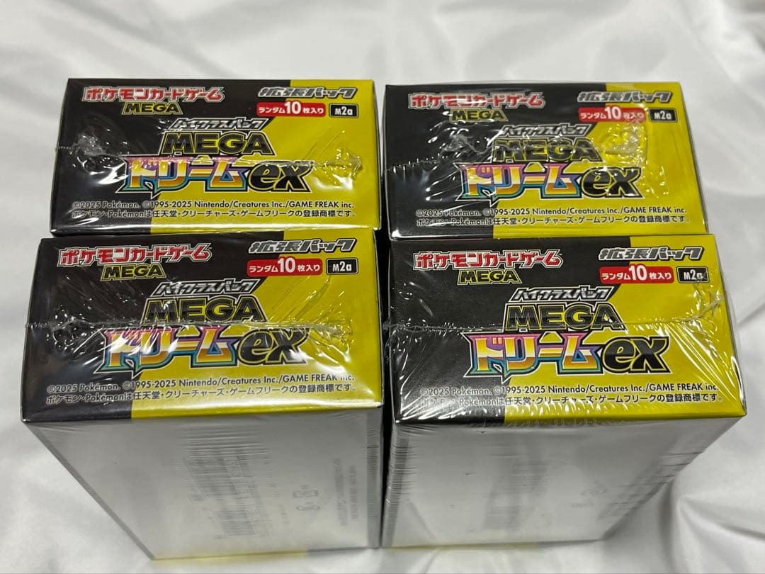 ポケモンカードゲーム MEGAドリームEX 4パックセット　全シュリンク付き