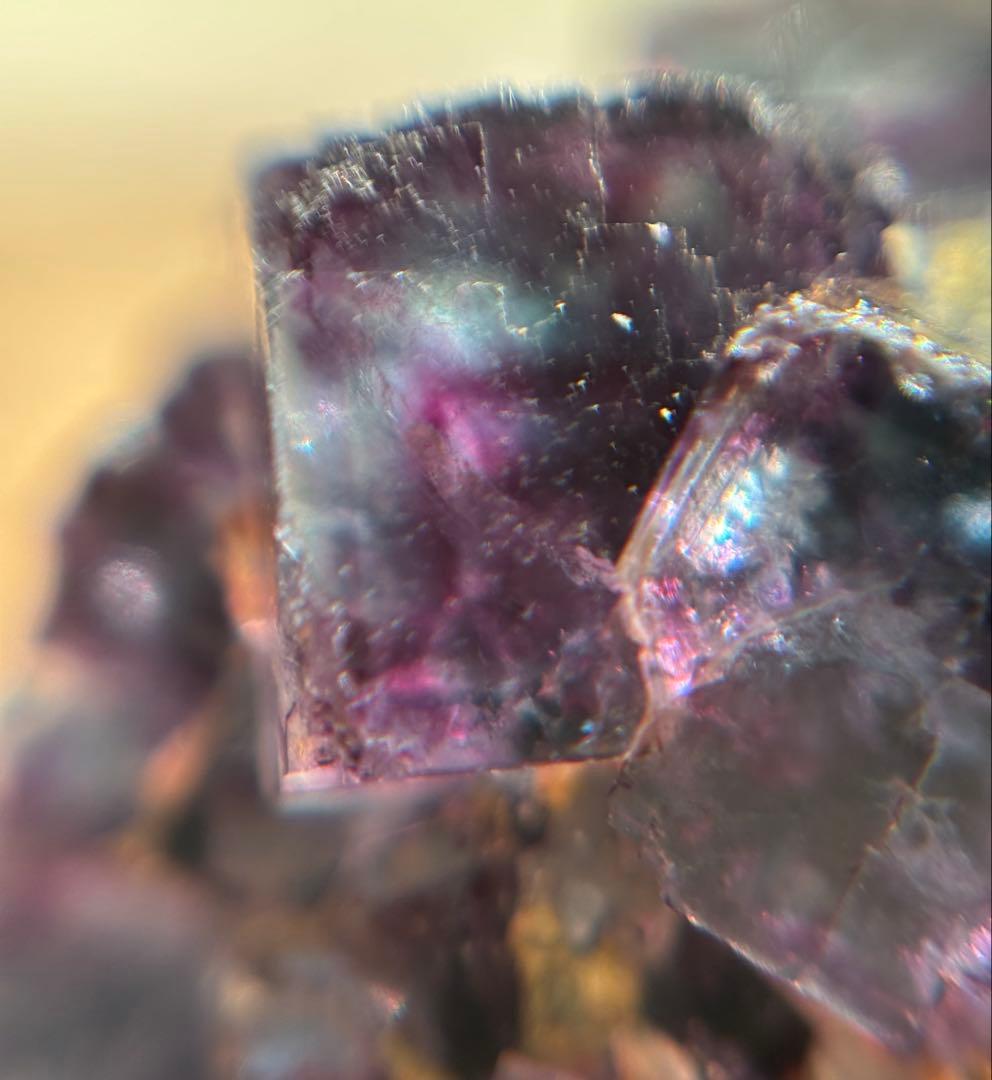 ナミビア　オコルス　ブルー　パープル　グリーン　フローライト　原石　鉱物標本