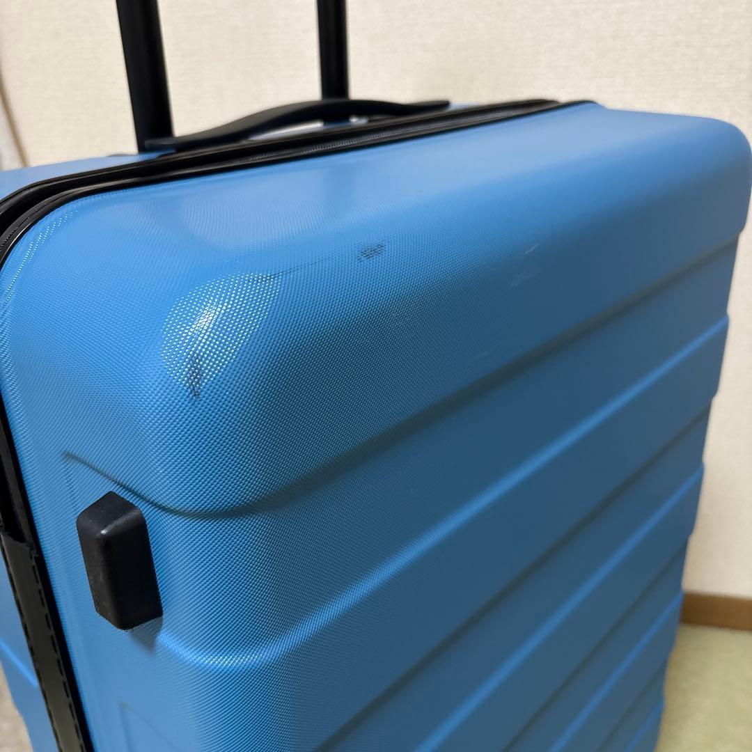 値下げ可　無印良品　限定色ブルースーツケース