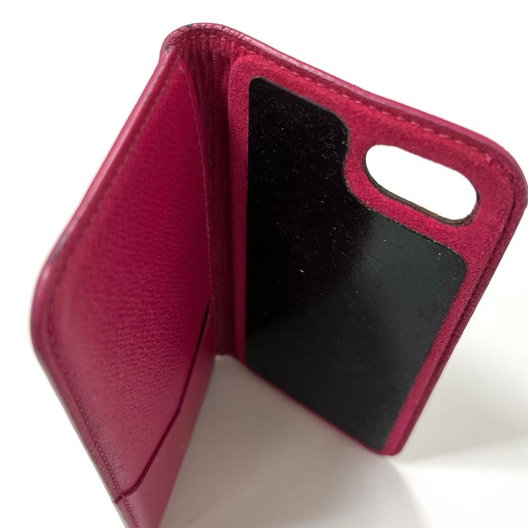 【正規品】ルイヴィトン　モノグラム　フォリオ　iPhone8 手帳型カバー