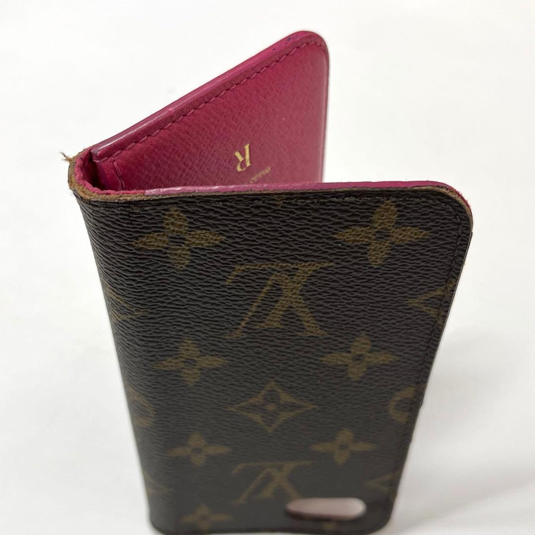 【正規品】ルイヴィトン　モノグラム　フォリオ　iPhone8 手帳型カバー