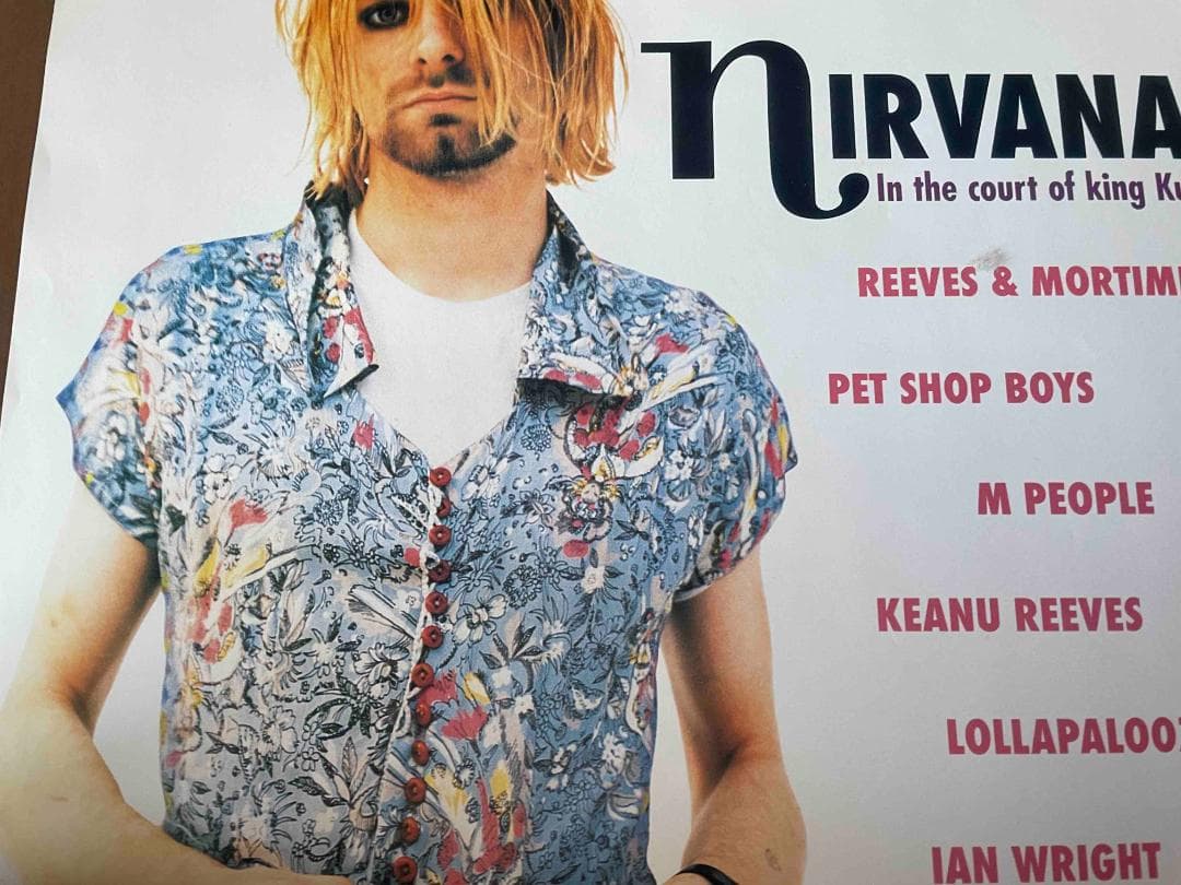 NIRVANA 　ポスター　カートコバーン David Sims　ヴィンテージ