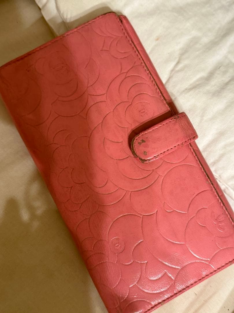 シャネル CHANEL カメリア ピンク レディース 長財布