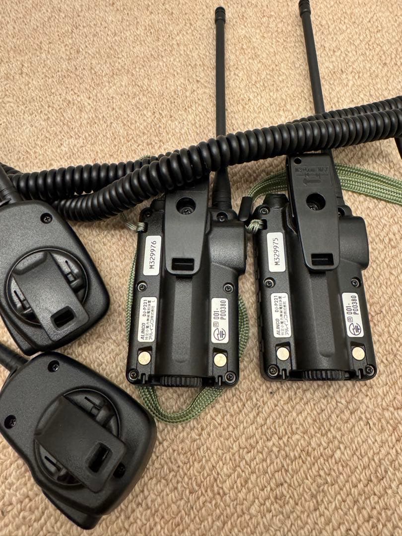 DJ-P221L 特定小電力トランシーバー スピーカマイクEMS-62 2組