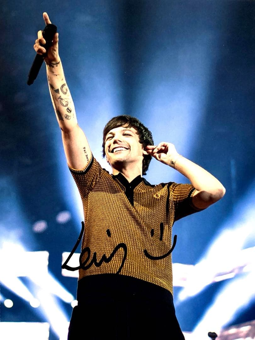 ルイ・トムリンソン直筆サイン入り超大型写真…Louis Tomlinson…