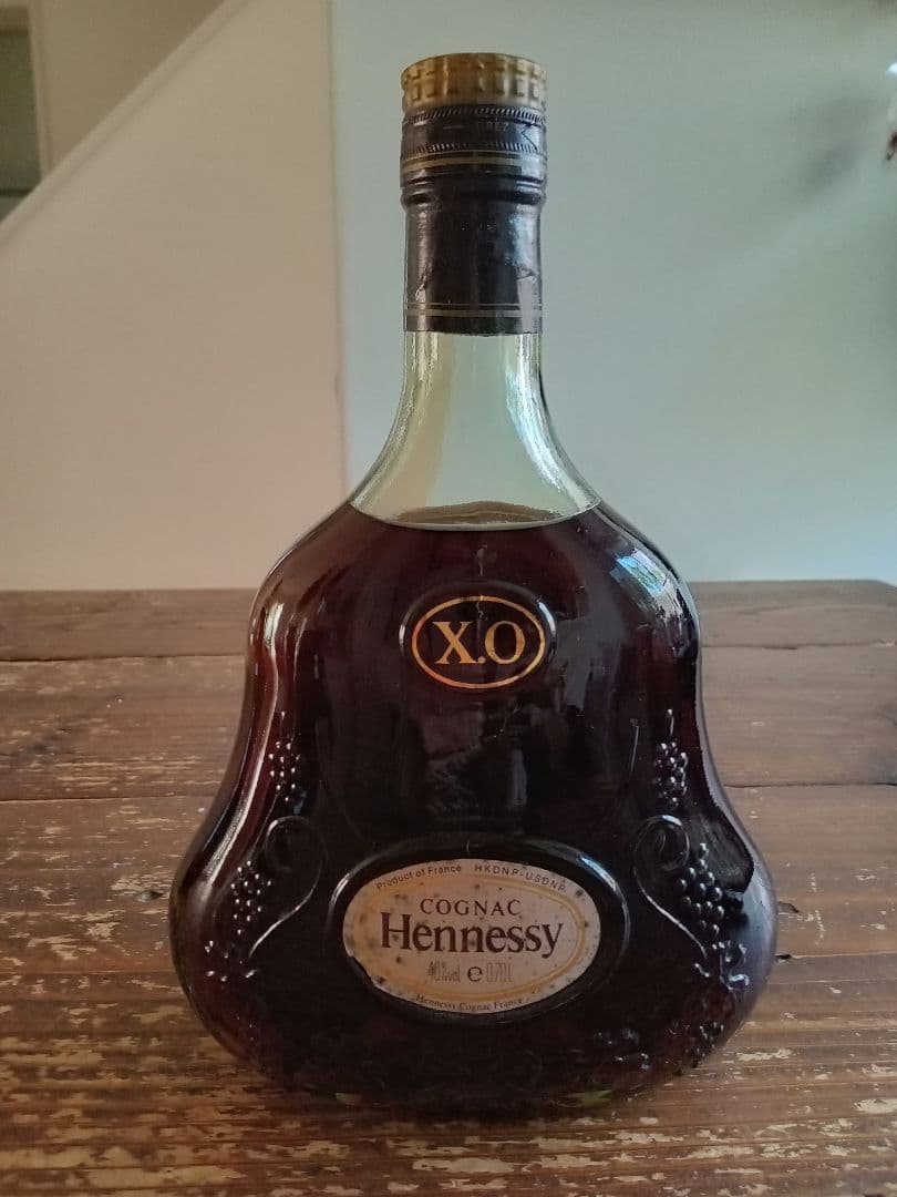 Hennessy XO コニャック 金キャップグリ―ンボトル