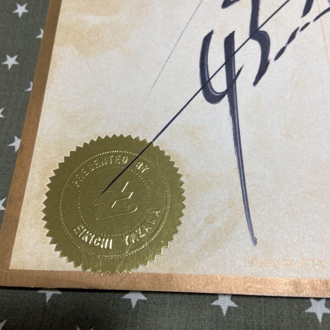 矢沢永吉　サイン色紙　貴重品