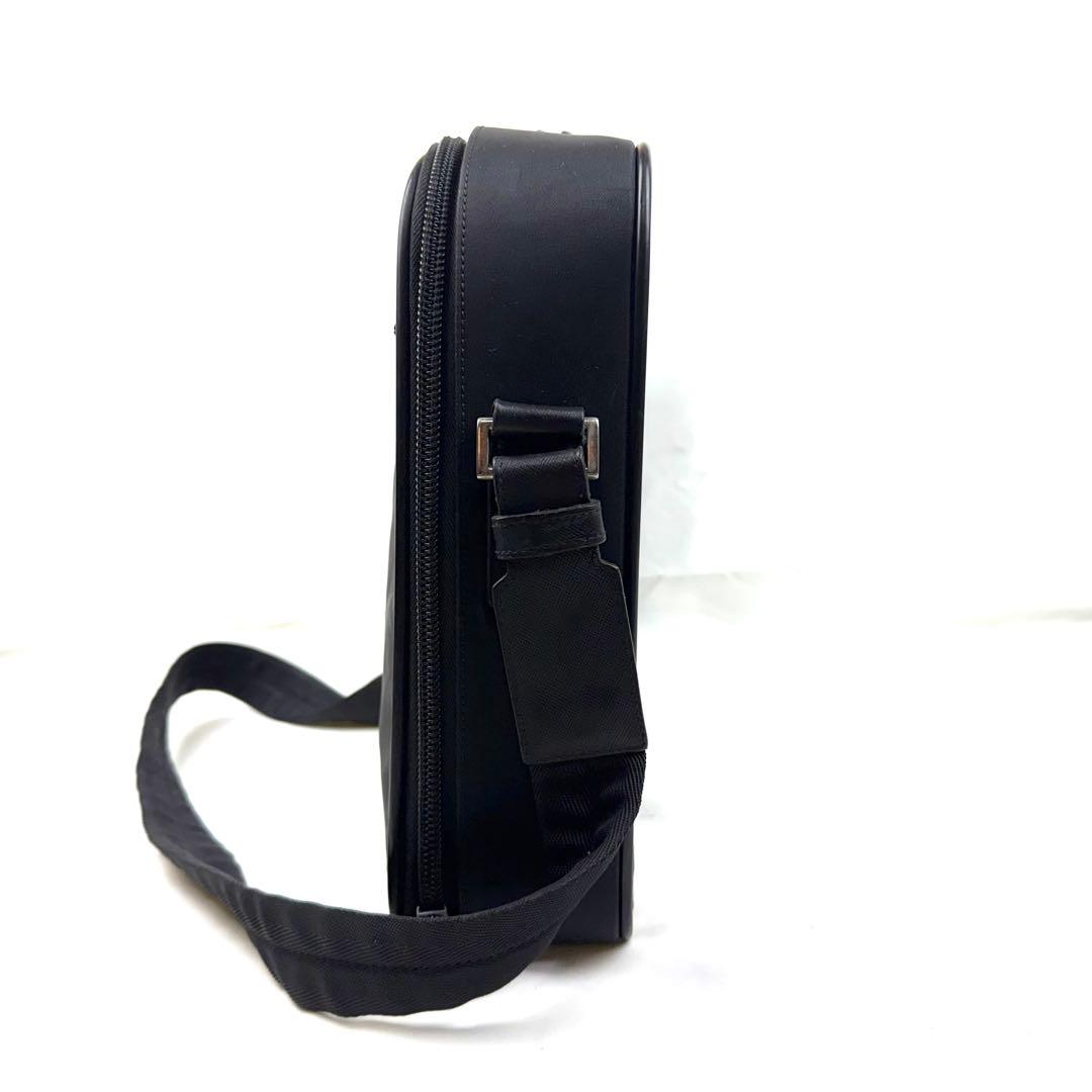 PRADA ビジネスバッグ 2way テスートナイロン レザー 三角ロゴ 黒