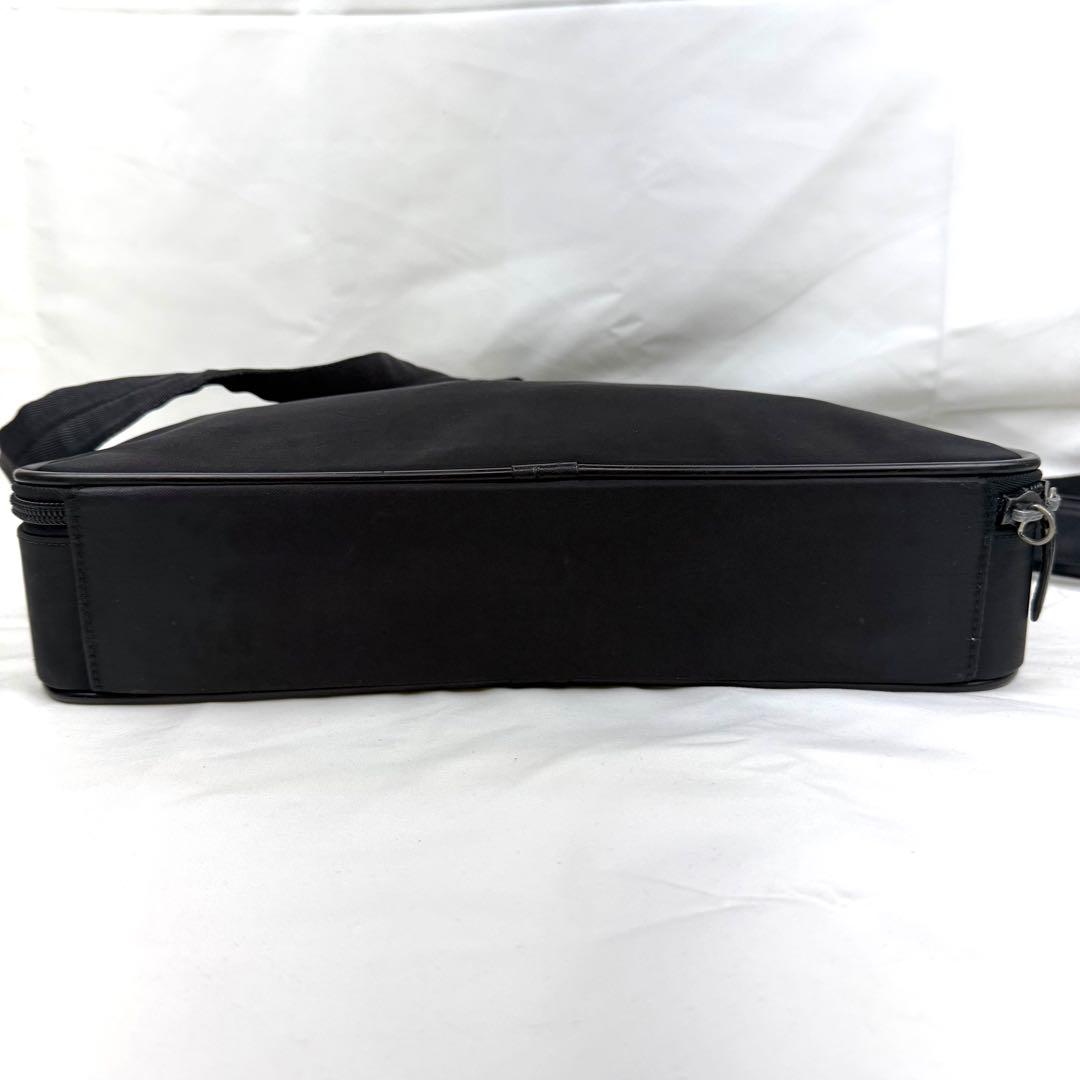 PRADA ビジネスバッグ 2way テスートナイロン レザー 三角ロゴ 黒