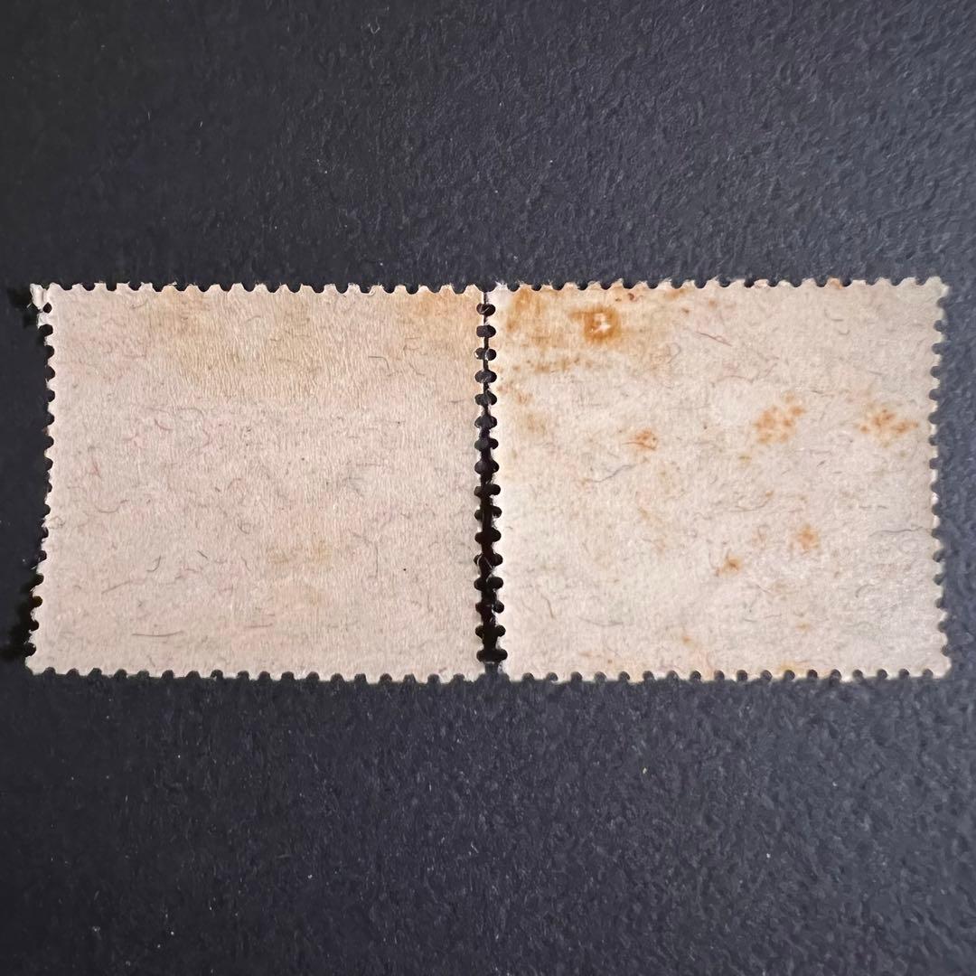 【未使用】日本切手 関東局始政30年記念　3銭 10銭