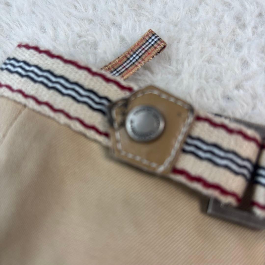 未使用 タグ付 バーバリーブルーレーベル ベージュ ひざ丈スカート ノバチェック