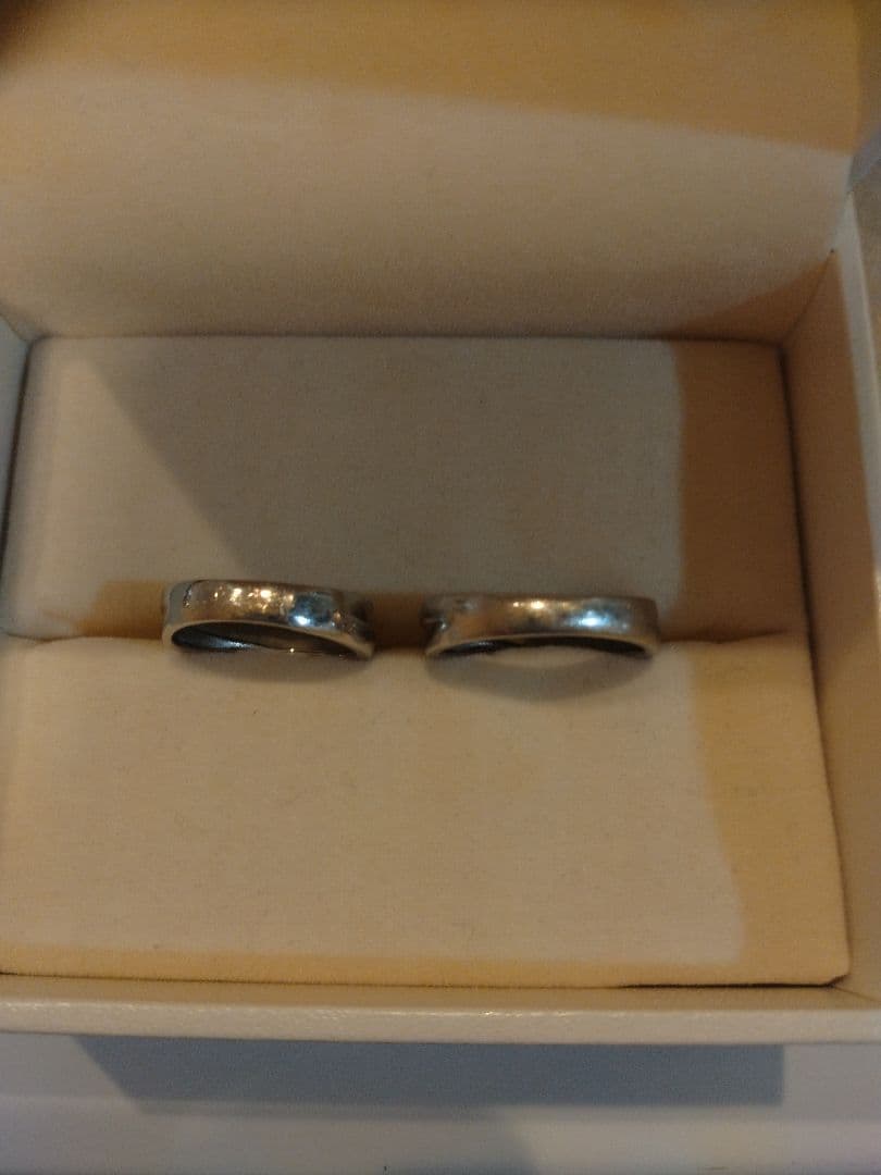 PT900　ペアリングシンプルリング 2個セット 9.0g