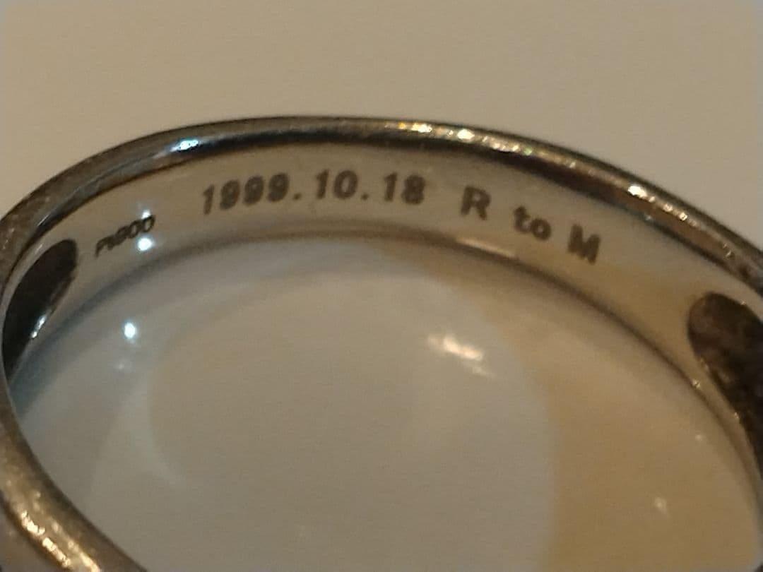 PT900　ペアリングシンプルリング 2個セット 9.0g