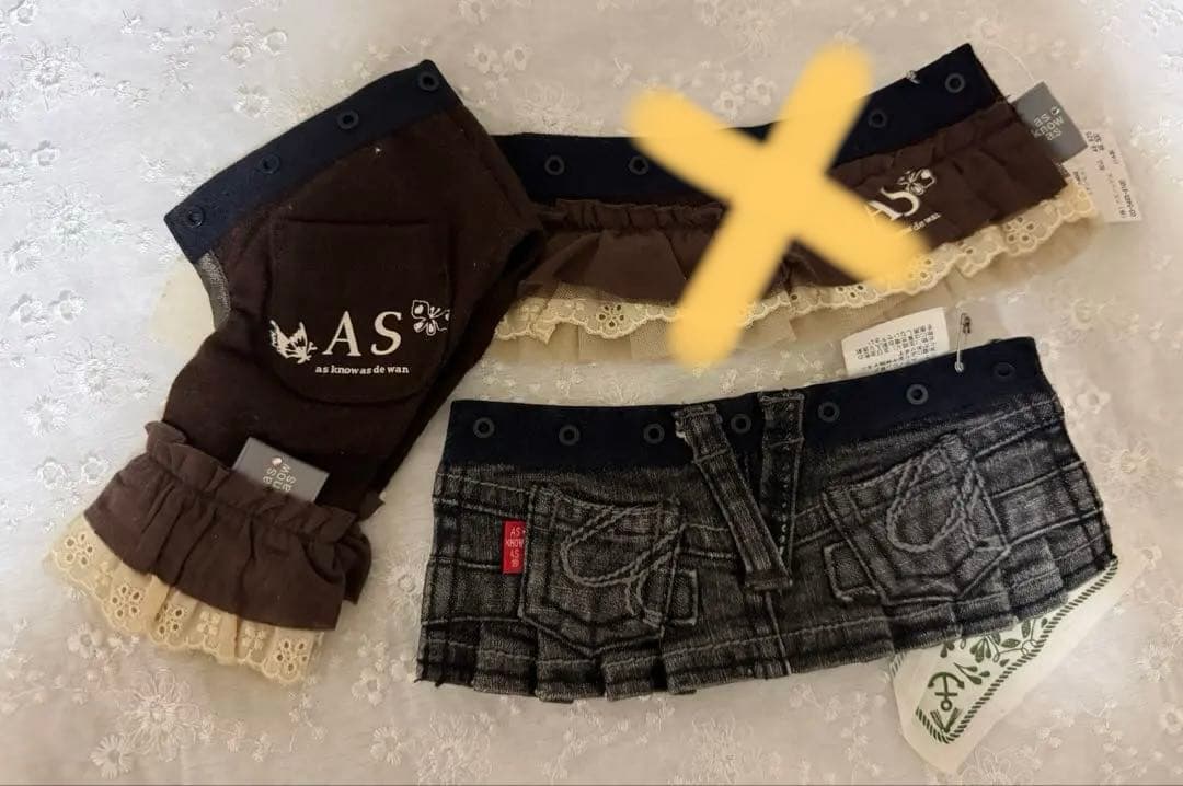 新品　as know as de wan アズノウアズ　サイズ0 2点