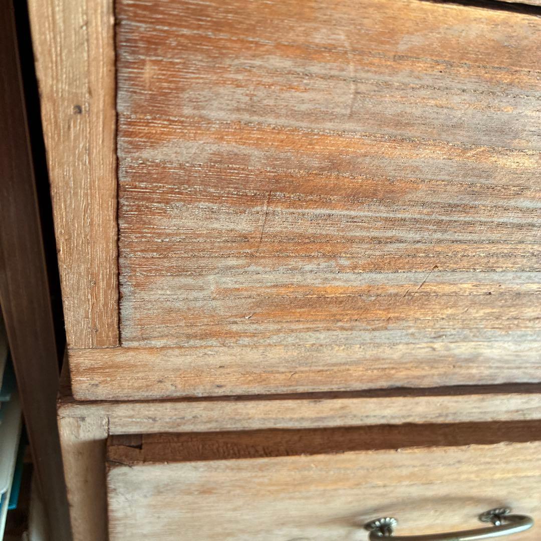 桐タンス　① 木製引き出し付き収納棚