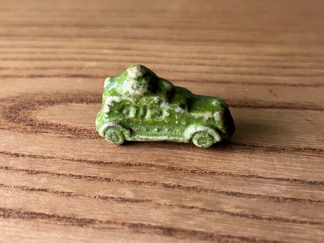 戦前 昭和16年頃 グリコのおまけ 素焼き 装甲車 貴重 第二次世界大戦