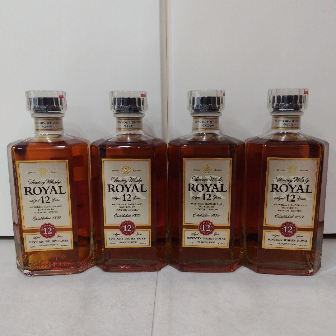 サントリーウイスキー　ローヤル12年スリムボトル　660ml　40%　４本セット