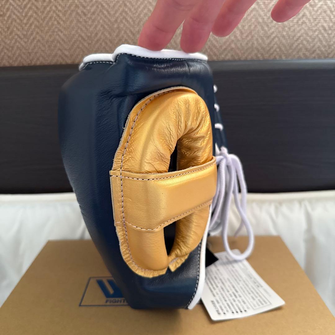 ウイニング winning ヘッドギア　ネイビー／金