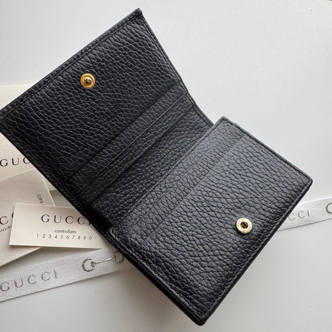 【極上美品】 238 GUCCI グッチ 2つ折り 財布 コンパクト