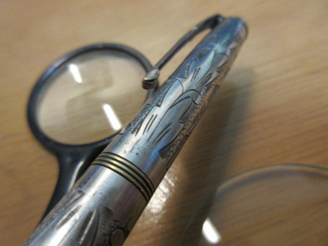 [山崎商店] ホシエス 唐草 銀軸 二色 シャープペンシル 1.1mm