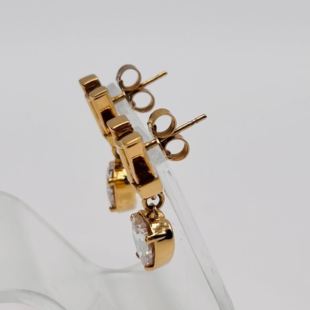 【極美品】LV ルイヴィトン ピアス LVアイコニック ハート M02385