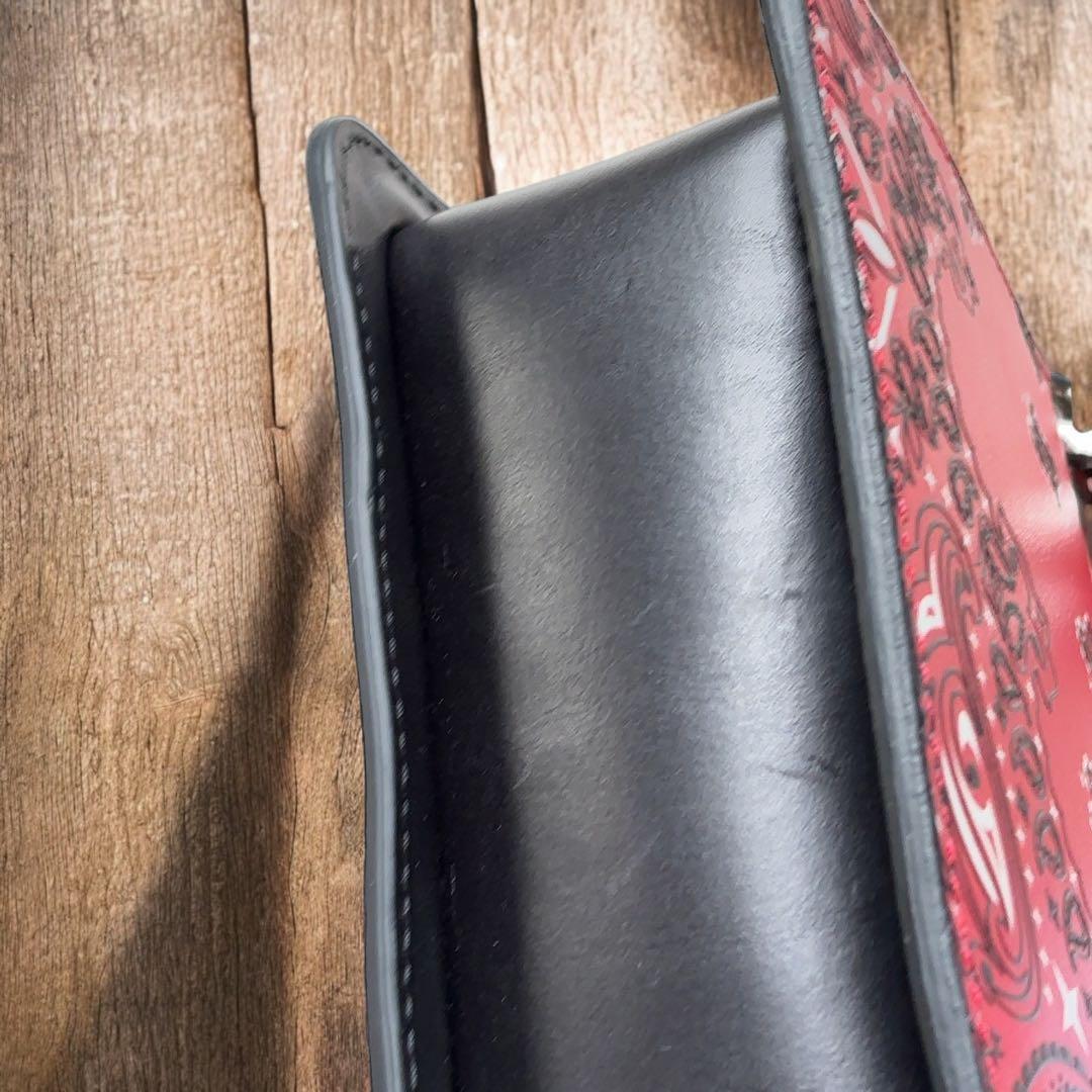 定価9.3万 未使用品 HTC ハンドバック ミニバック ペイズリー ショルダー