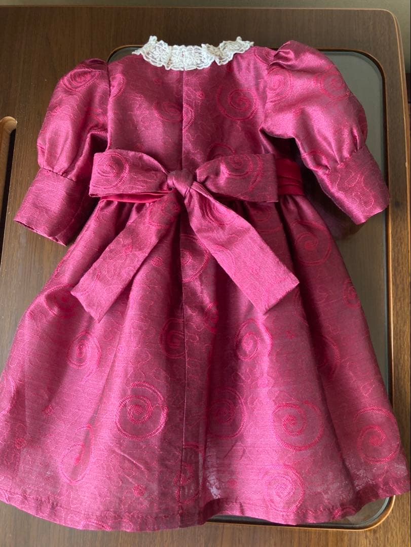 アンティークドール　ワンピース　ボンネットセット