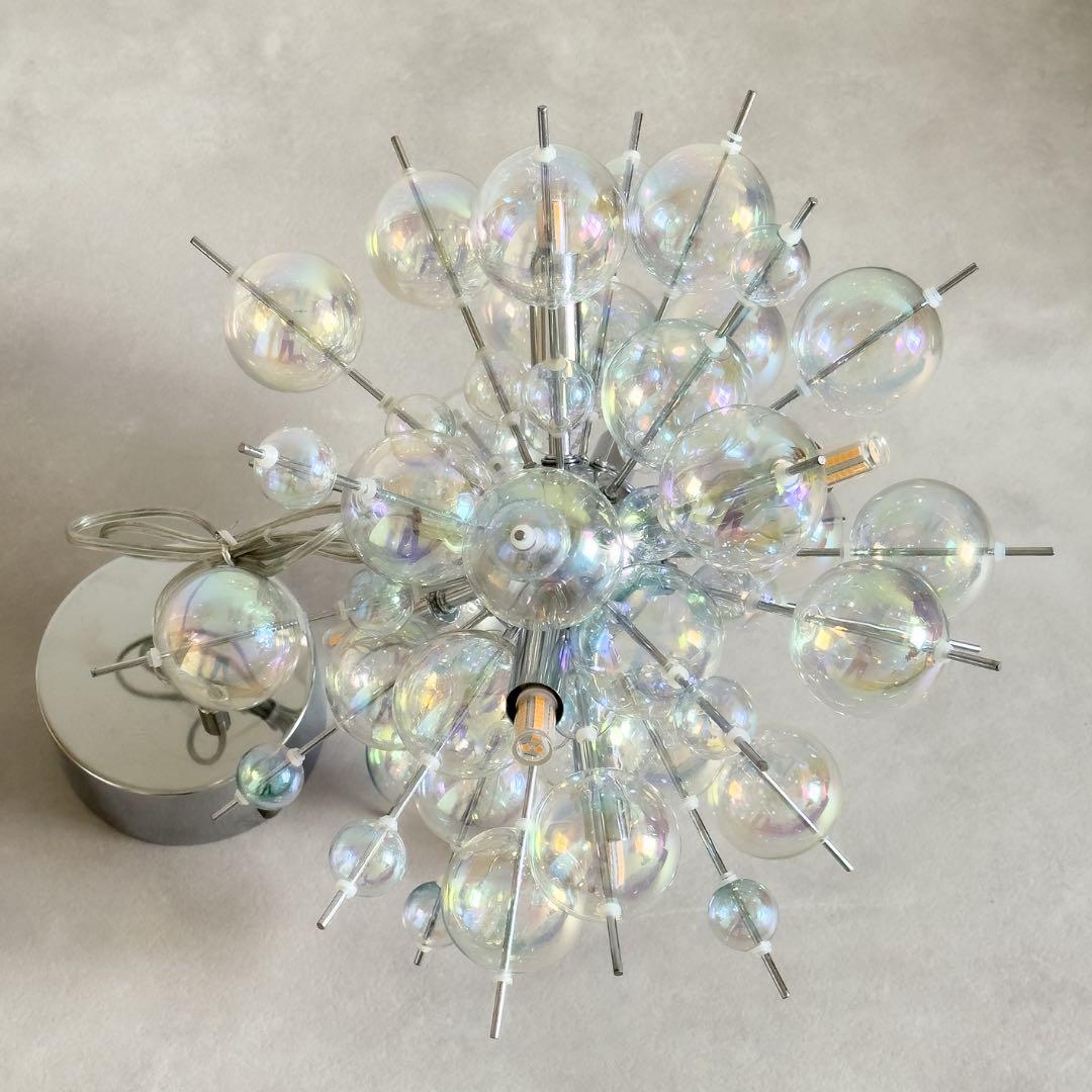 BALLON mini バブルシャンデリア ペンダントライト オーロラシルバー