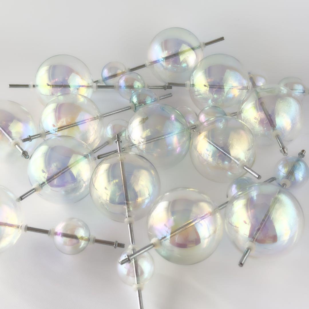 BALLON mini バブルシャンデリア ペンダントライト オーロラシルバー
