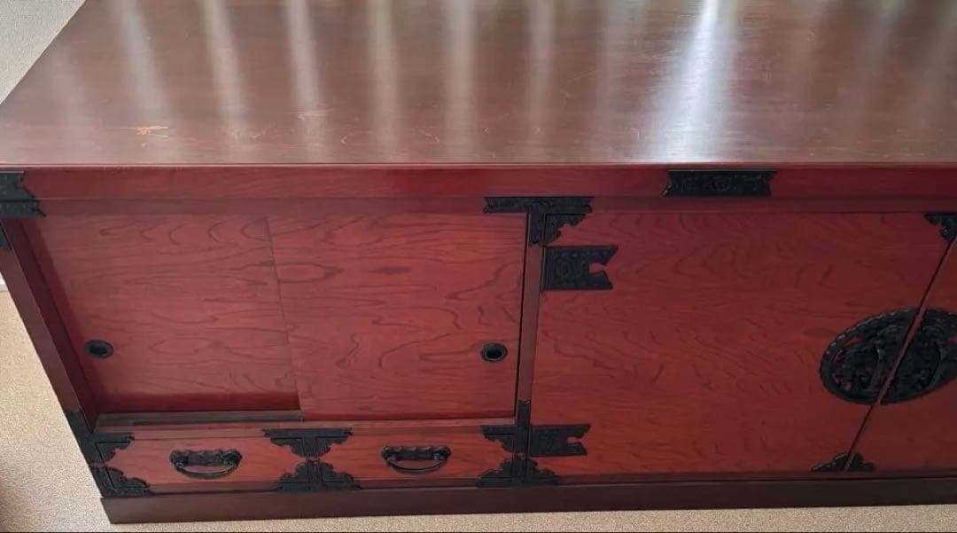 【送料18,500円込】★リペア済古家具★ 176cm奥行 52cm高さ74cm