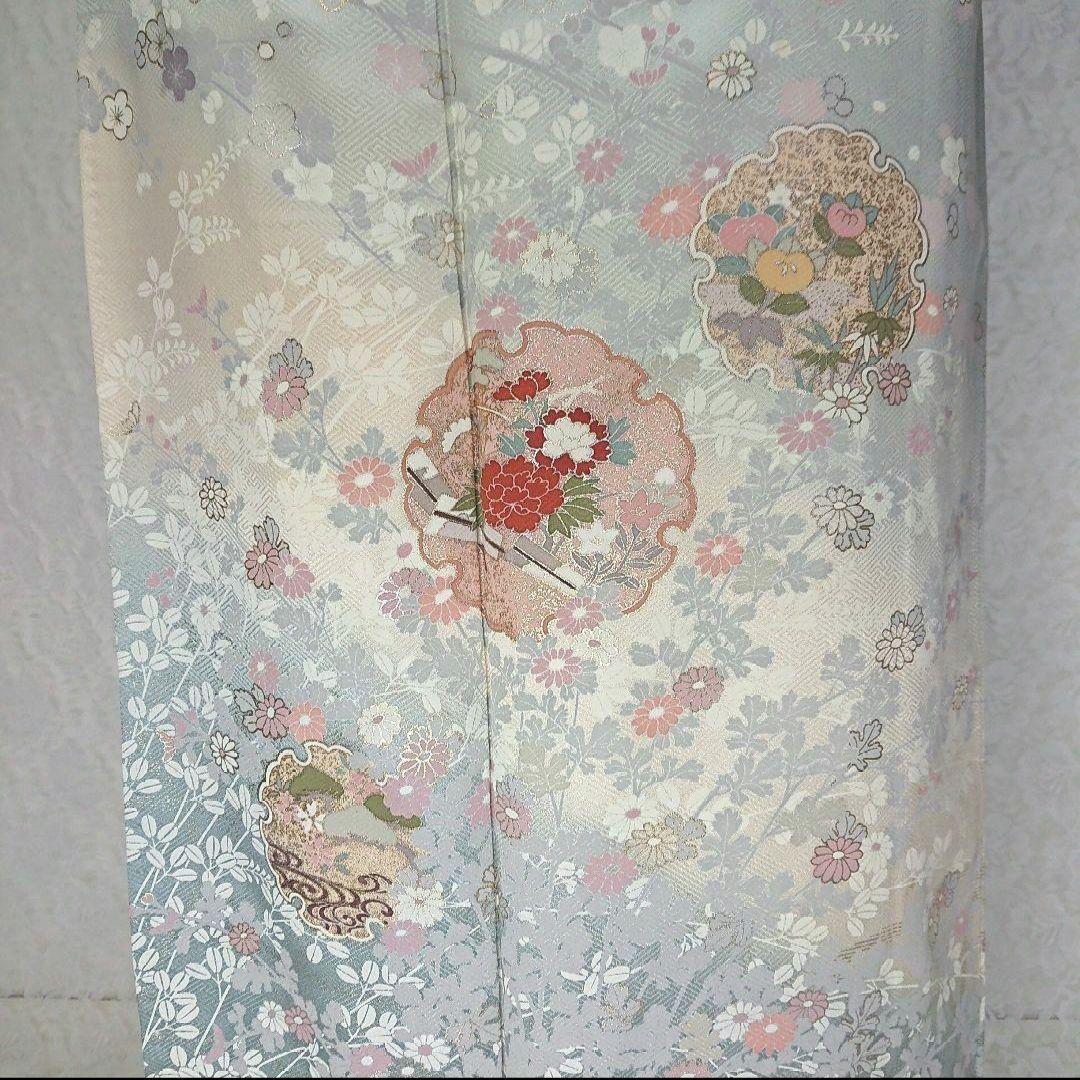 Mの正絹 訪問着 4点 フルセット 入学式 卒業式 結婚式 お宮参り