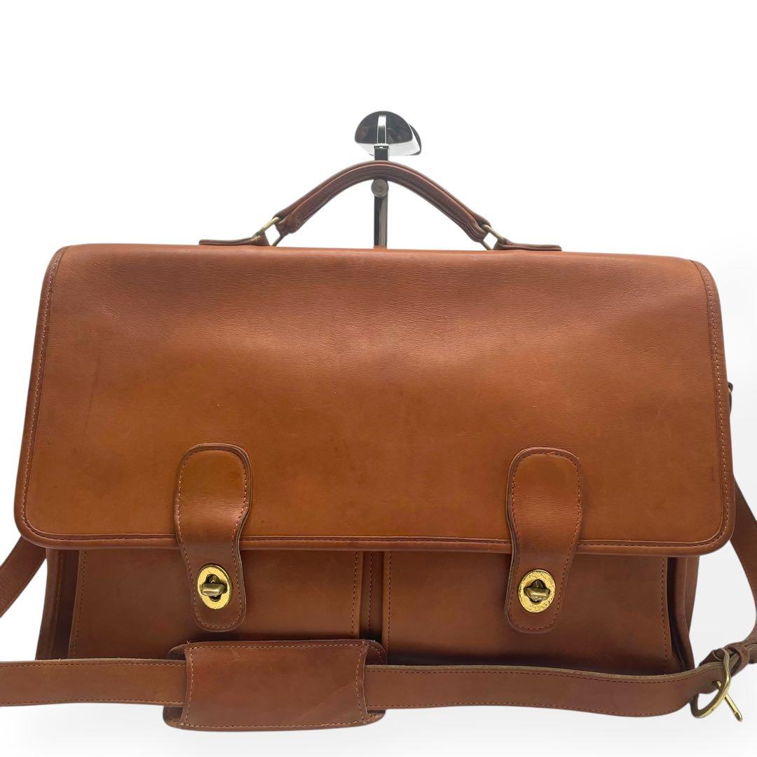 良品　COACH オールドコーチ　2way ブリーフケース　USA製　ブラウン