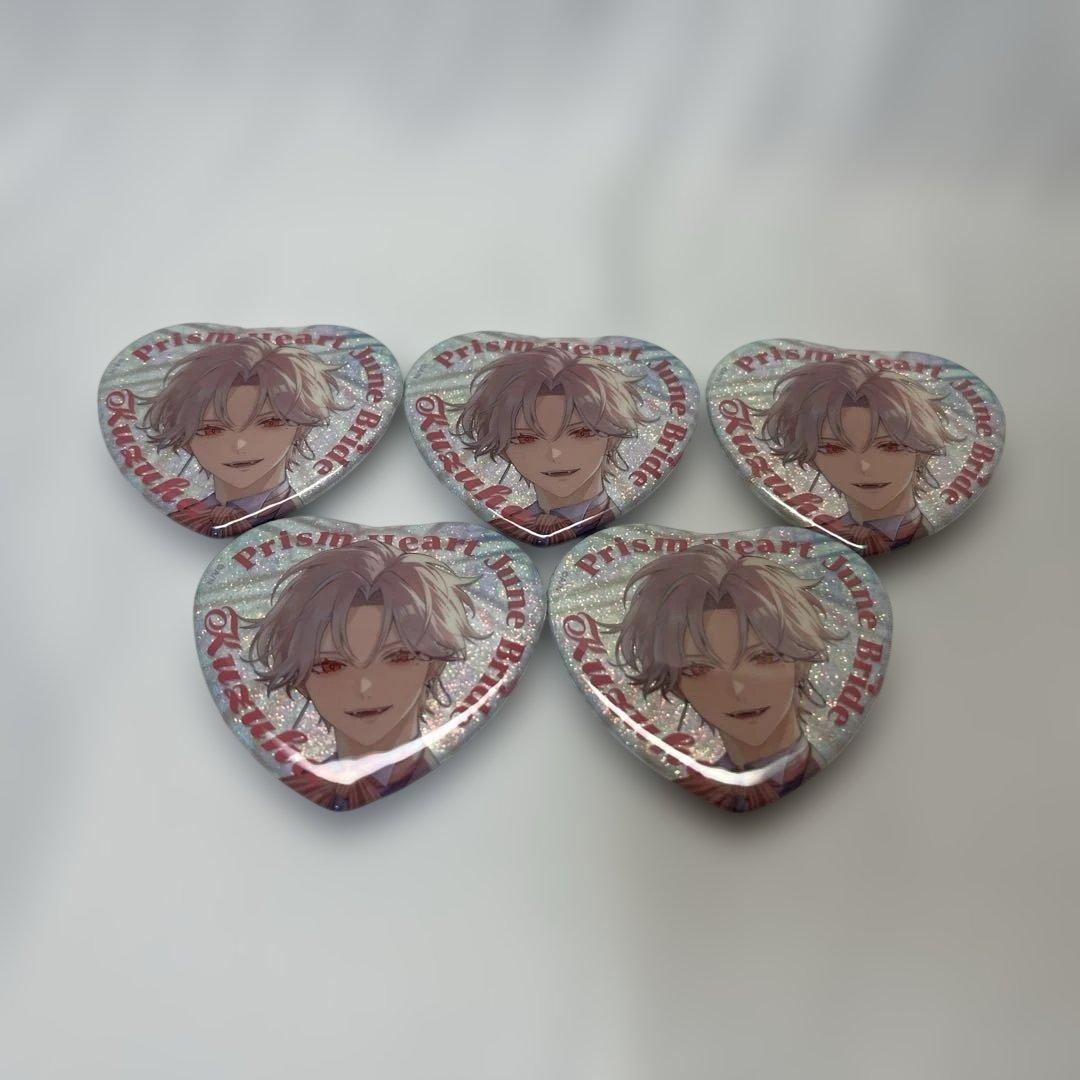 葛葉 ハート型缶バッジ 10点 Prism Heart June Bride