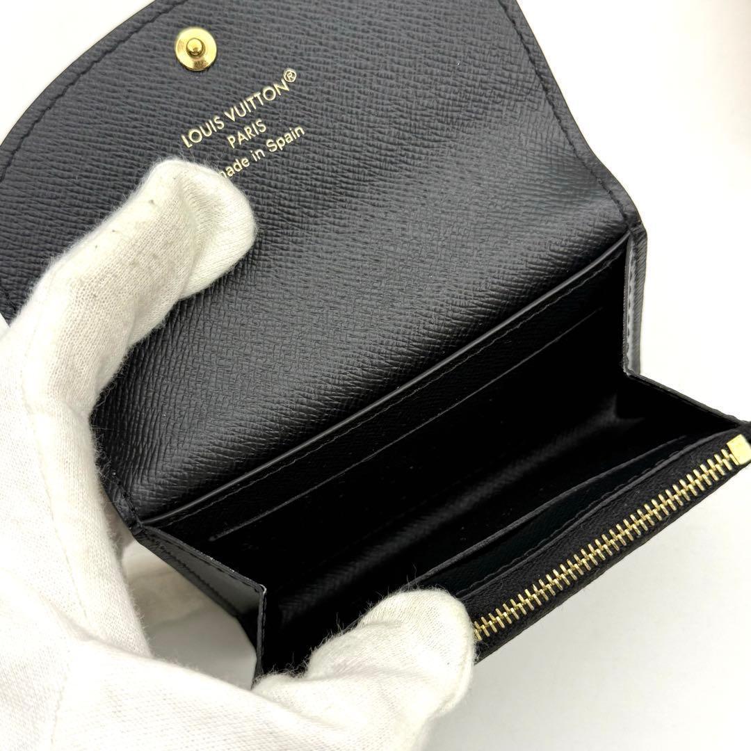 【新品近い】ルイヴィトン モノグラム リバース ポルトモネロザリ 二つ折り財布