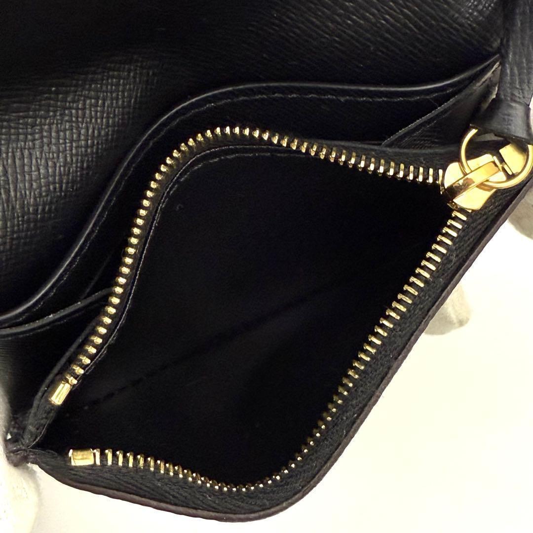 【新品近い】ルイヴィトン モノグラム リバース ポルトモネロザリ 二つ折り財布