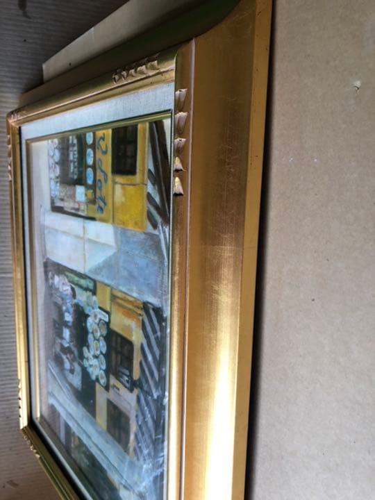 F8 額縁 額 絵画 油絵 絵 アンティーク ゴールド