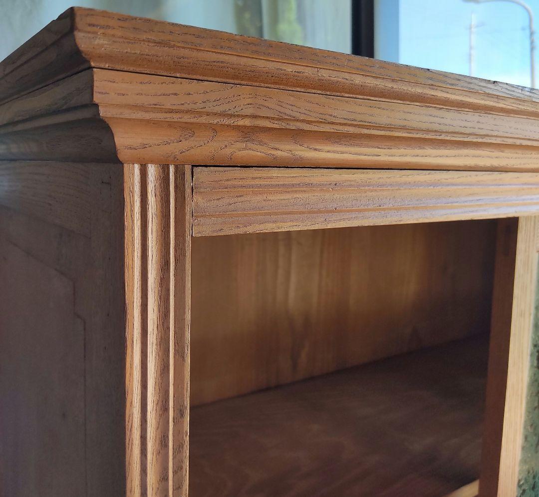 【状態良】書棚 本棚 食器棚 レトロ アンティーク 陳列棚 店舗 什器 骨董